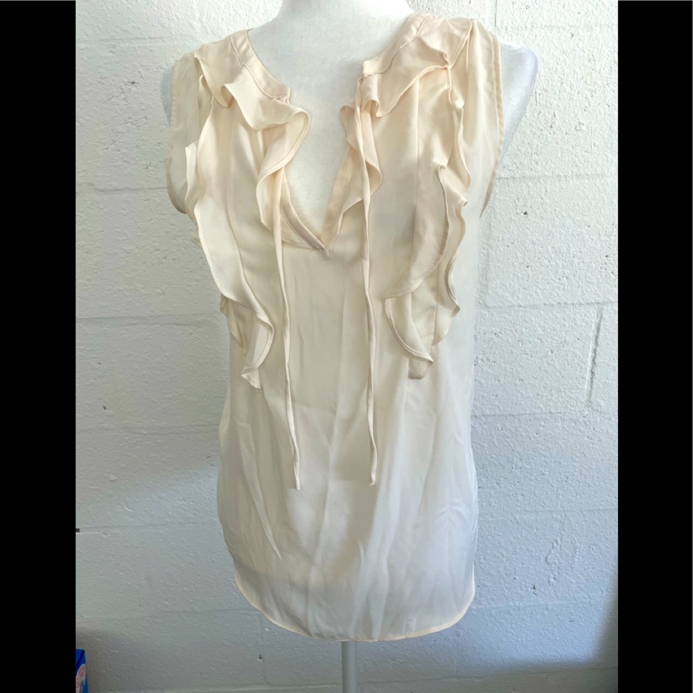 Loft Business Casual Top white cream